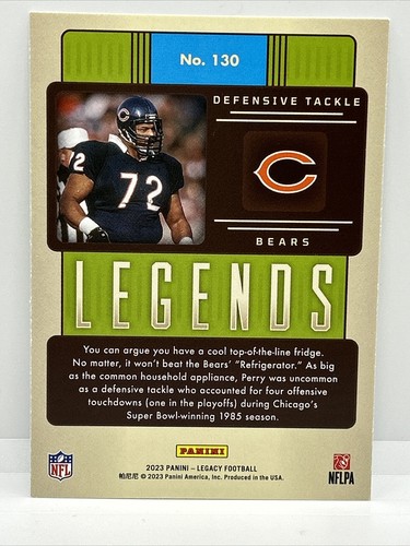 2023 Legacy Legends Lot of 6 Cards - Joe Greene Mike Ditka Tim Brown Joe Theismann - Bild 12 von 12