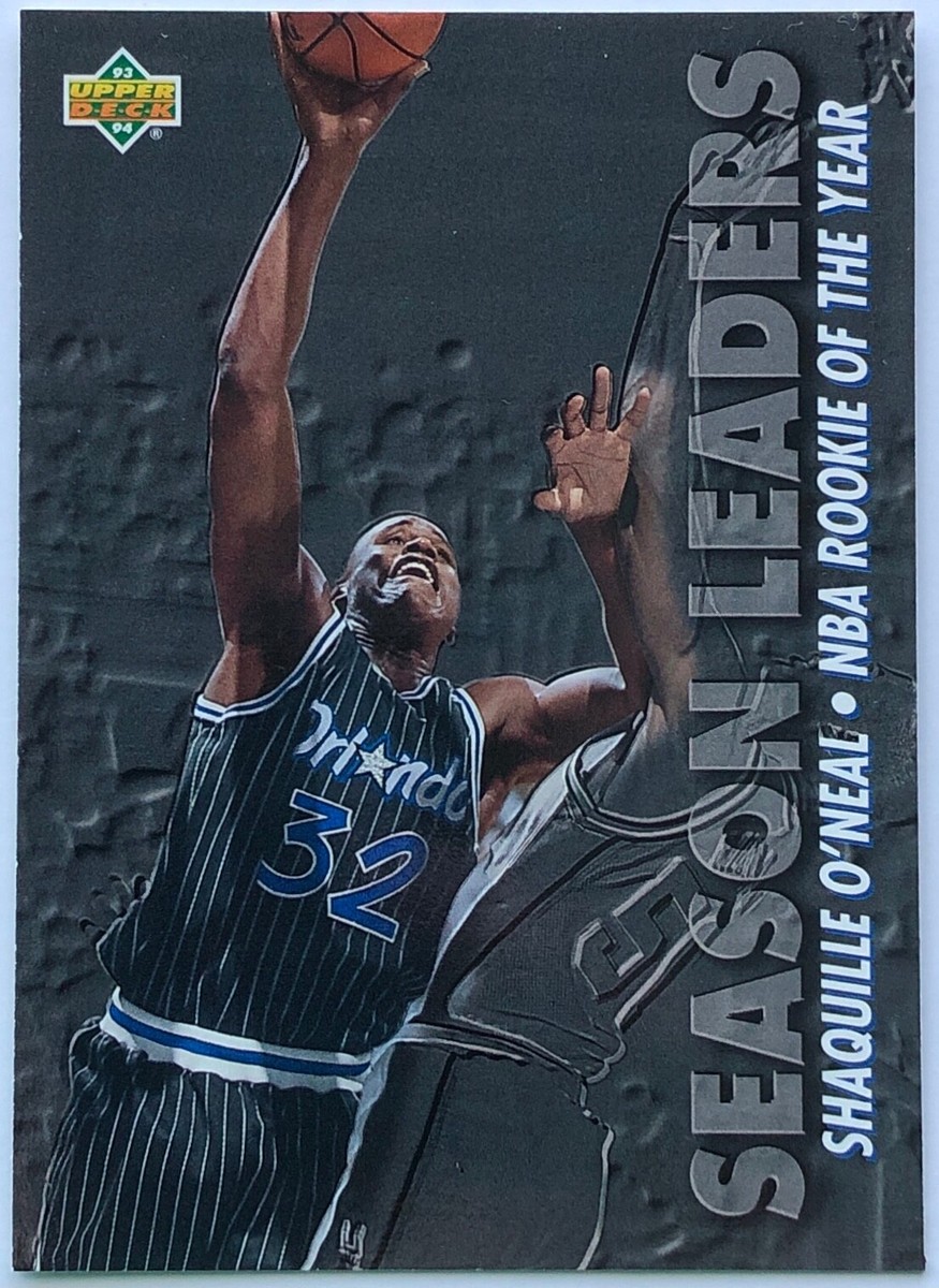 SHAQUILLE O'NEAL NBA Rookie of the Year 1993 Upper Deck #177