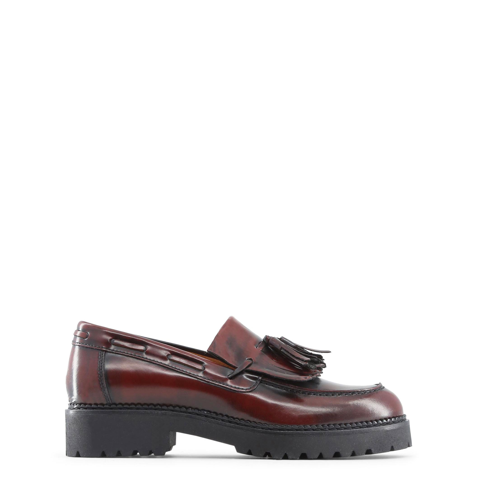 Schuhe LORELLA, Damen Mokassins Rot/Schwarz elegante Halbschuhe Schuhe LORELLA, Damen Mokassins Rot/Schwarz elegante Halbschuhe