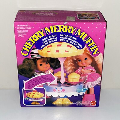 CHERRY MERRY MUFFIN Cherry Pie Pastry Cafe Playset | Mattel 1989 New Sealed MISB