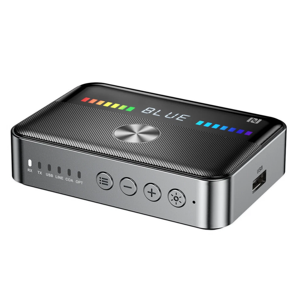 Bluetooth Transmitter Empfänger 5.3 Sender 2in1 Audio Adapter TV Kopfhörer MUSIK - Bild 2 von 4