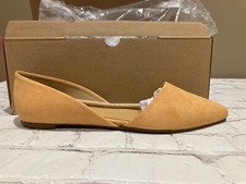 J Crew BH954 NIB Size 8M Sueded ZOE D'Orsay Flats Loafers in RARE Bronzed Ochre
