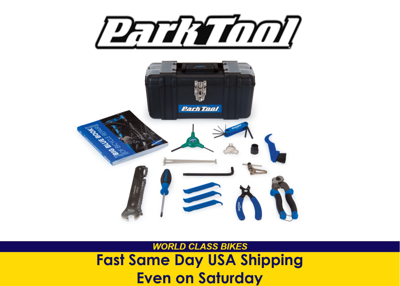 Park Tool SK-4 Home Mechanic Starter Kit, Tool Box and Bicycle Repair manual