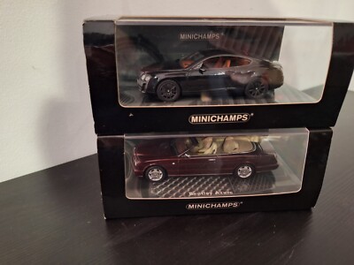 2 x 1:43 Minichamps Bentleys - Continental Supersport & Azure (metallic red)