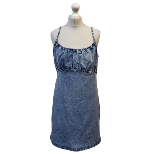 New Look Blue Sleeveless Denim Dress UK Women's Size 16