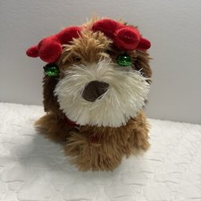 NWT Dan Dee Christmas 8" Animated Puppy Dancing  Sings Jingle Bells Works