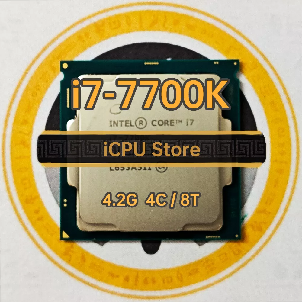 Intel Core i7-7700K SR33A 4.2GHz 4Core 8Thread 8MB 91W LGA1151 CPU for 200/100