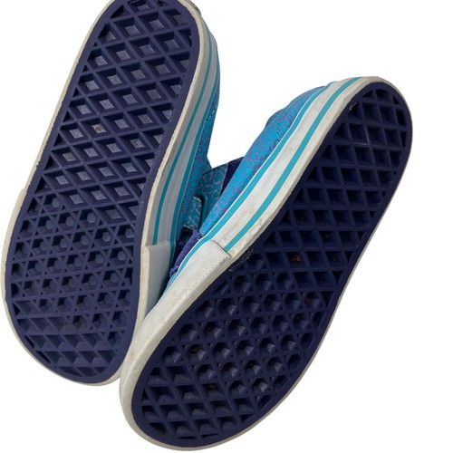 10 Kleinkind Vans Mädchen türkis blau lila Gepard Leinwand Tiermotiv - Bild 9 von 10