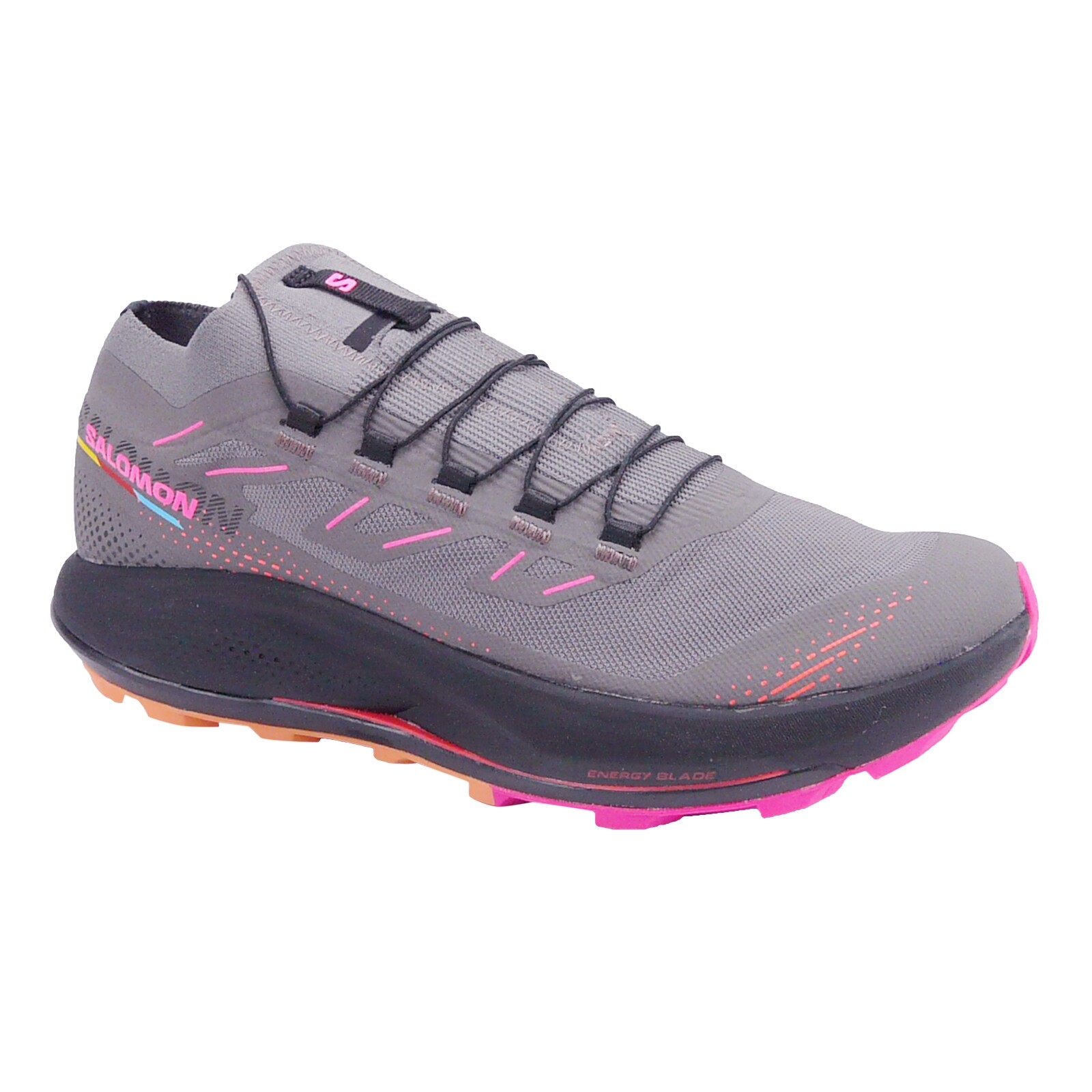 Salomon Pulsar Trail PRO 2 scarpe da donna prugna gattino nero rosa bagliore US 9 5