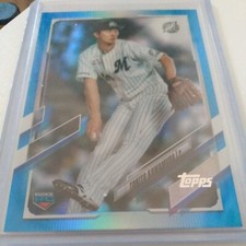 Tokito Kawamura 48/50 Rare ! #38 Rookie RC 2021 Topps Nippon Pro Blue Refractor 