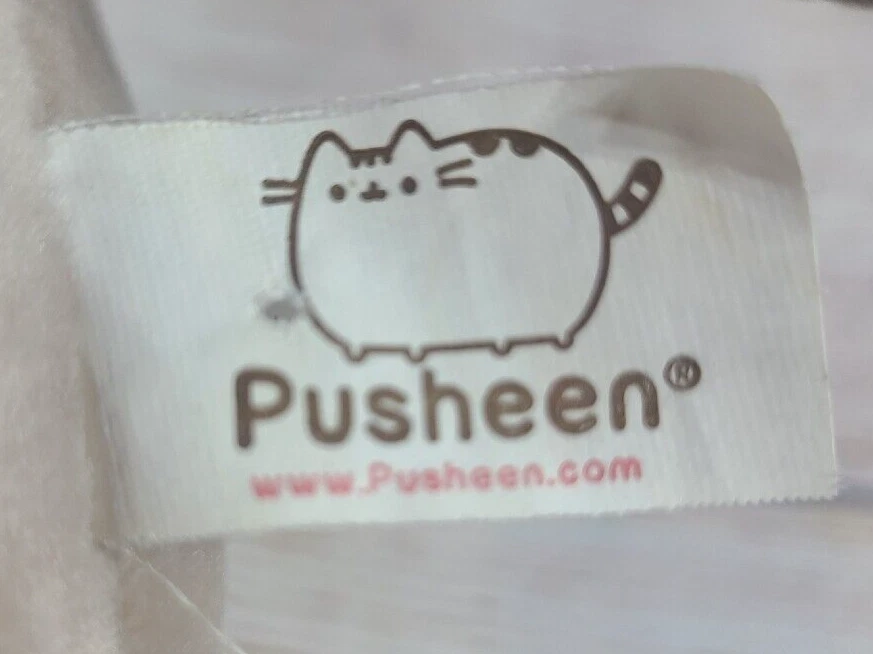 Gund Plush Pusheen Gray Cat Stuffed Animal with Ice Cream Cone 9.5" 2015 - Image 3 of 3
