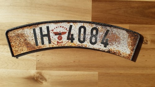 325mm Kennzeichenschild Nummernschild ALTE LOOK DKW NSU BMW KETTENKRAD DAK ARDIE - Bild 2 von 2