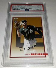 2018 Topps On Demand Rookie Year In Review #21 Dustin Fowler RC Graded PSA 9 