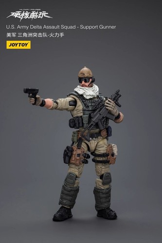 Joytoy 1/18 JT9558 U.S. Army Delta Assault Squad - Support Gunner Figur Modell Spielzeug - Bild 5 von 6