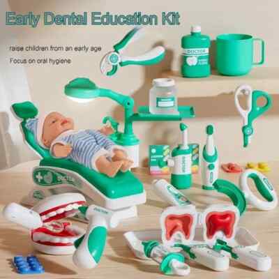 Doctor Toy Set Role Simulation Medical Children Scene Game Dentist Nurse Tool
