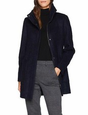 Espirit Ladies Boucle Wool Blend Pocket Coat Size Xs / Uk 8 Bnwt