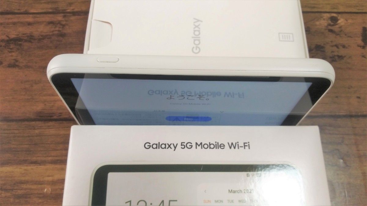 SAMSUNG Galaxy 5G Mobile Wifi SCR01 Sim Free Portable Router Wi-fi white JP