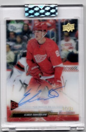 2022-23 Upper Deck Clear Cut RC UD Exclusive Auto 57/65 Elmer Soderblom CC-ES