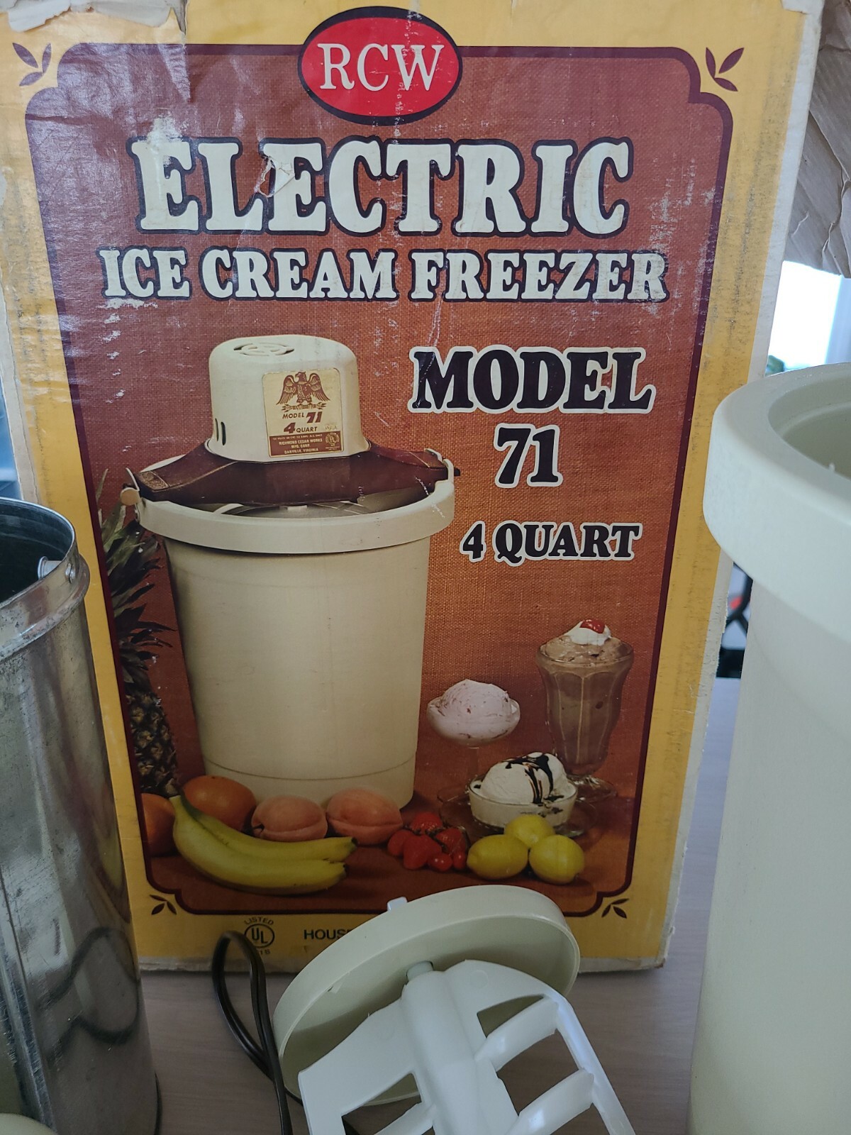 rcw electric ice cream freezer