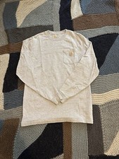 Carhartt Grey Long Sleeve Shirt Men  s Size Small