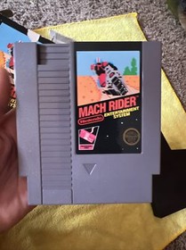 Nintendo NES Mach Rider Sticker Seal Game Black Box No Manual Test Market Rare