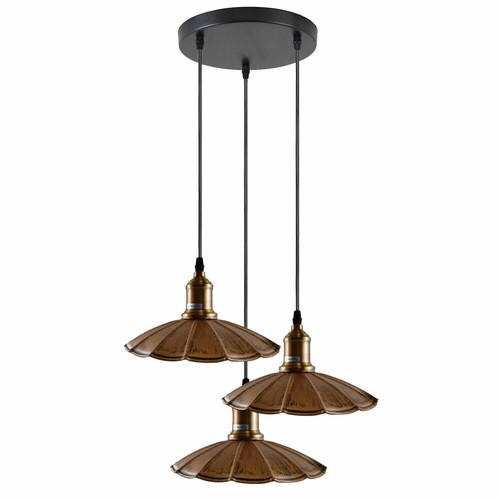 Ceiling Pendant Light Metal Retro Loft Industrial Lampshades E27 Screw Holder UK - Picture 11 of 29