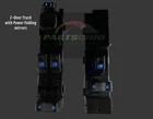 03-06 Silverado Sierra 2 door Power Window Switch Set Blue LED