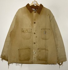 vintage Carhartt chore jacket C01 BRN XL XXL blanket lined duck coat work wear