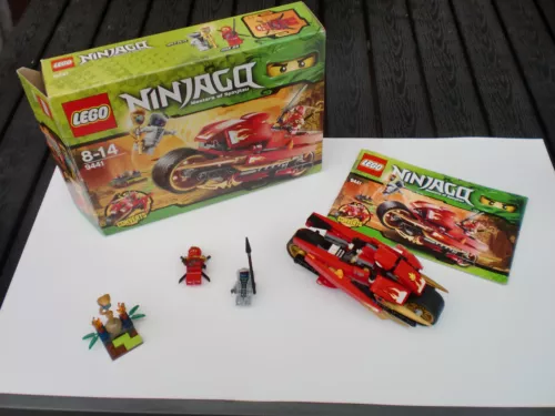 Lego® NINJAGO® 9441 Kais Feuer-Bike alle Figuren OVP + OBA + Komplett Sammlung