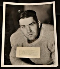 Rare 1930 Stew Evans Autograph Montreal Canadiens Maroons Detroit Falcons Photo