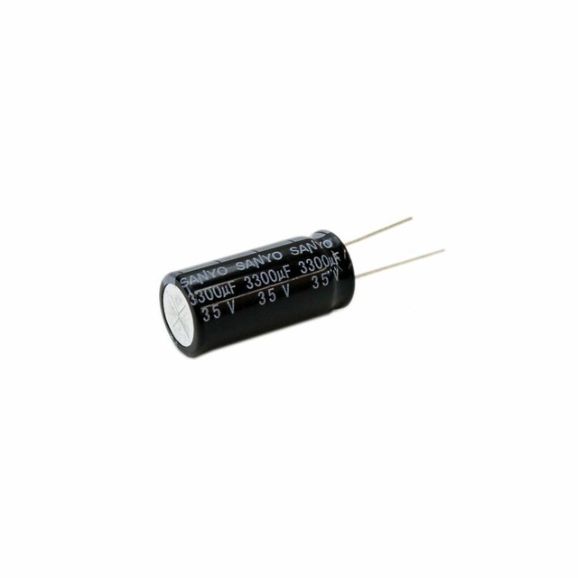 Sanyo/Suncon Television Capacitor, 12 pcs, 3,300uF, 35volt 303430