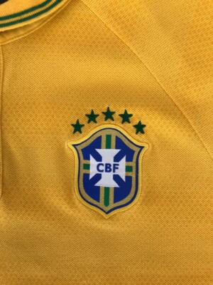 BRAZIL BRASIL 2014 WORLD CUP POLO FOOTBALL SOCCER SHIRT JERSEY