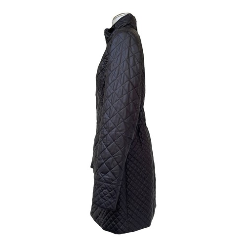 ROZ & ALI Womens S Quilted Puffer Jacket Mid Length Coat Lightweight Full Zip - Bild 8 von 24