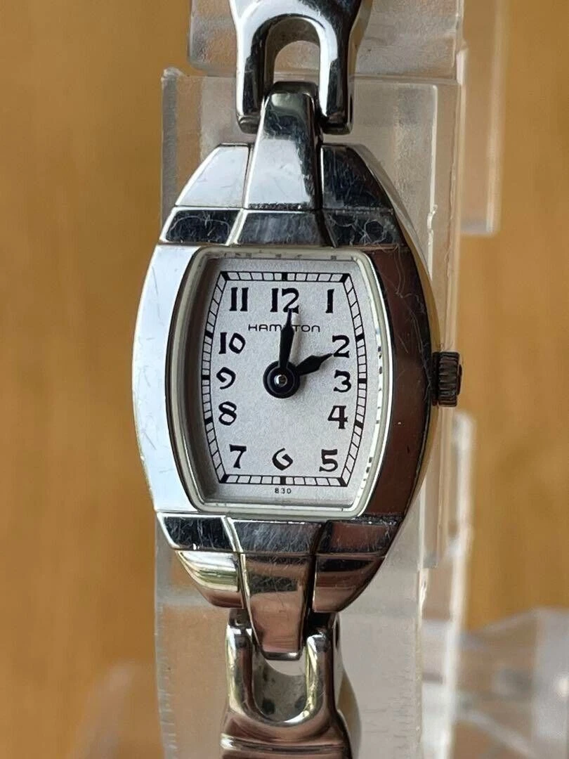 Hamilton silver watch clearance