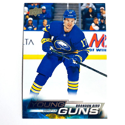 22-23 Upper Deck Series 2 Brandon Biro Young Guns Rookie RC Buffalo Sabres