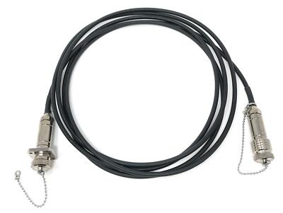 FTTA Outdoor Screw-Type Stainless Plug-Socket Singlemode 4 Core TPU Cable 1M