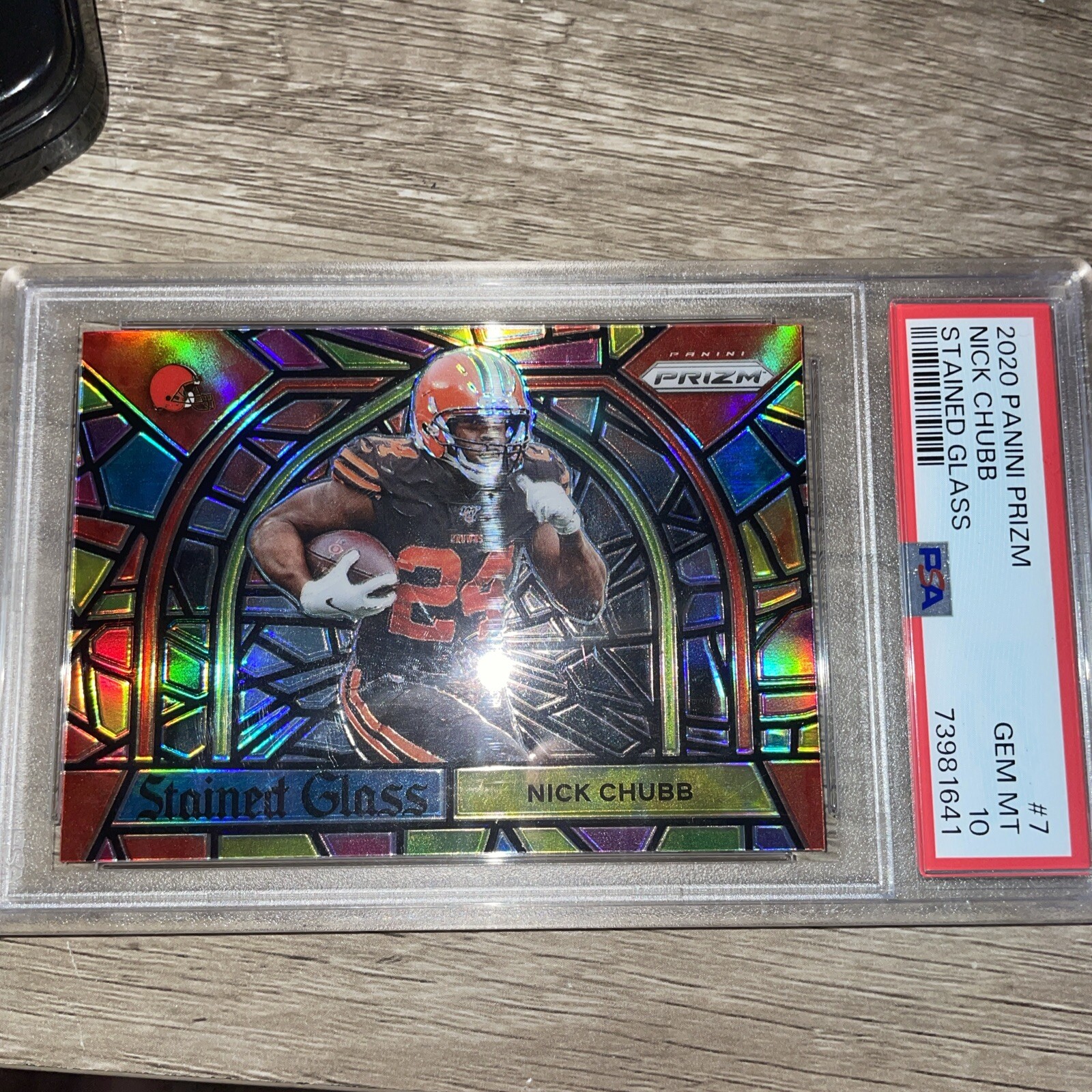 2020 Panini Prizm Nick Chubb Stained Glass