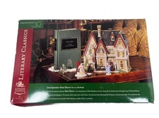 Dept 56 ~ Great Expectations Satis Manor Library Classics - Set of 4 + Book 