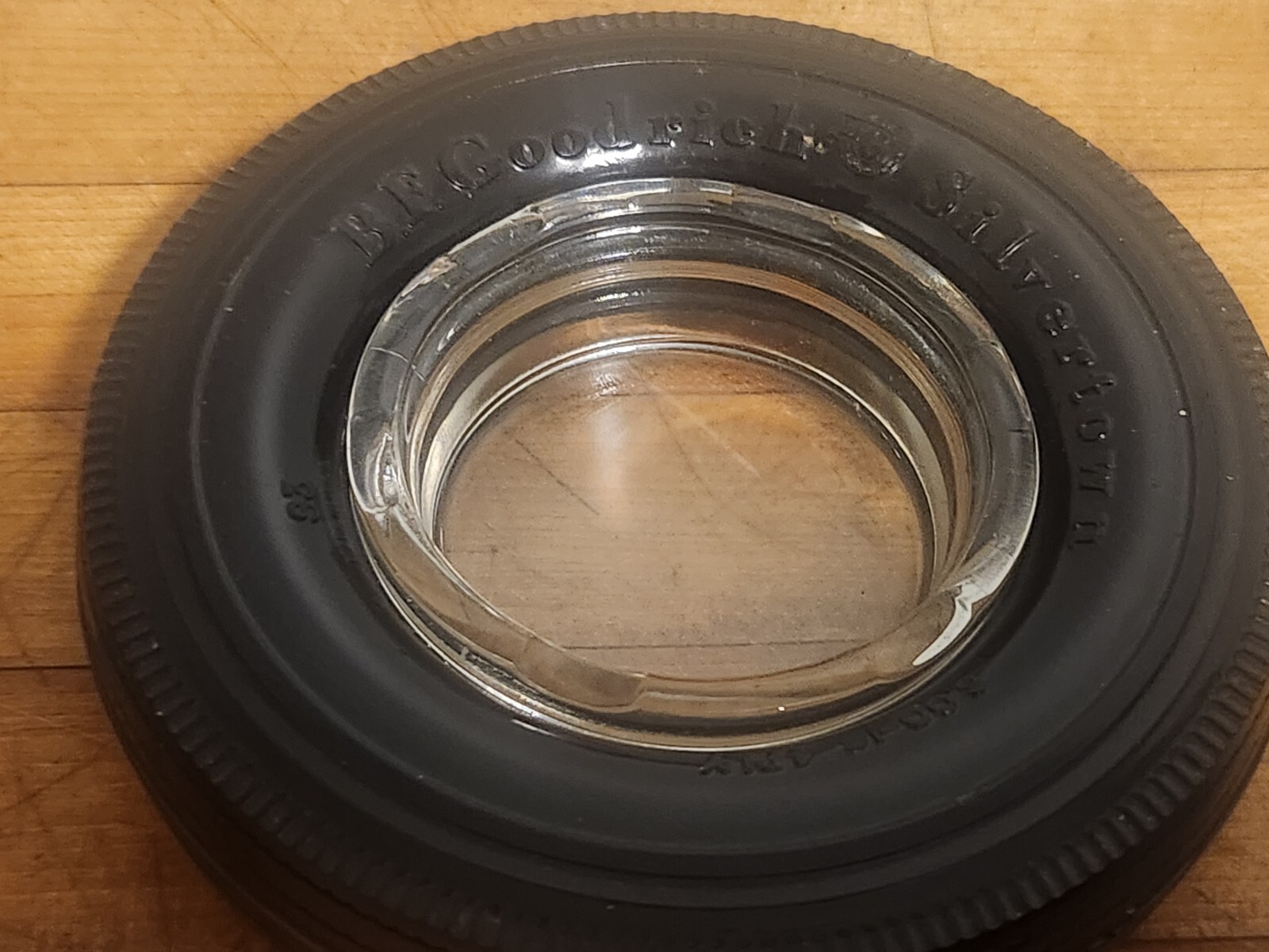 Lot of 3 tire ashtrays kelly Springfield,Bf goodrich Silvertown, Atlas