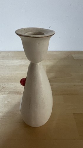 RARE Holt Howard Peek a Boo Candle Holder Boy Archer Girl with Apple ADORABLE!! - Picture 13 of 14