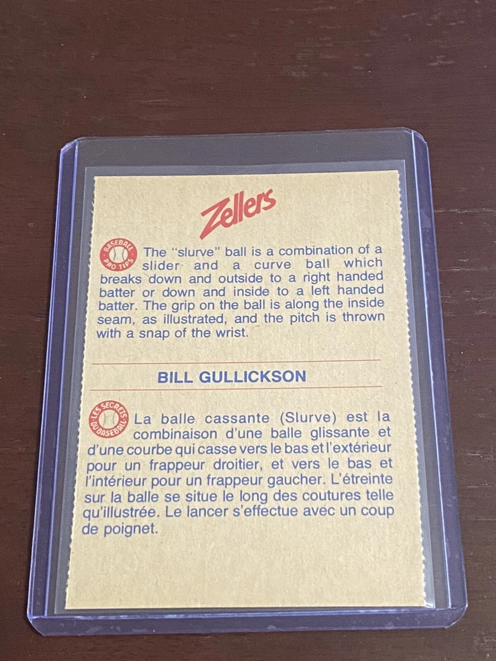 Bill Gullickson Zellers Baseball Pro Tips 15B - Image 2 of 2
