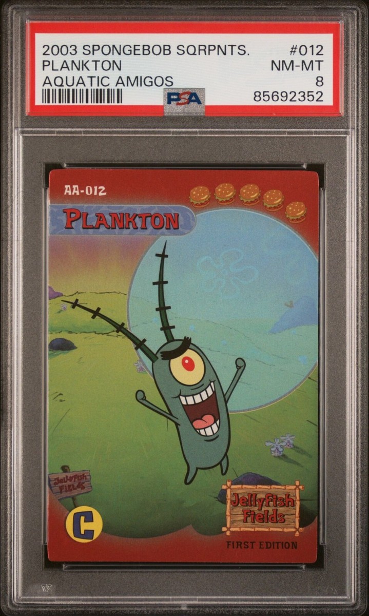 2003 UD Spongebob Squarepants Aquatic Amigos Plankton HOLO Super