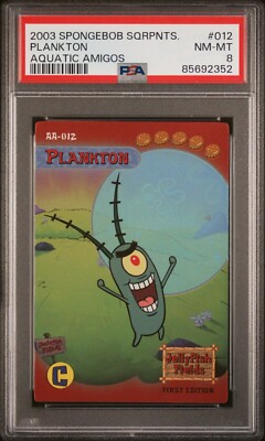 GOD PLANKTONさまページ 2003 UD Spongebob Squarepants Aquatic Amigos Plankton HOLO Super