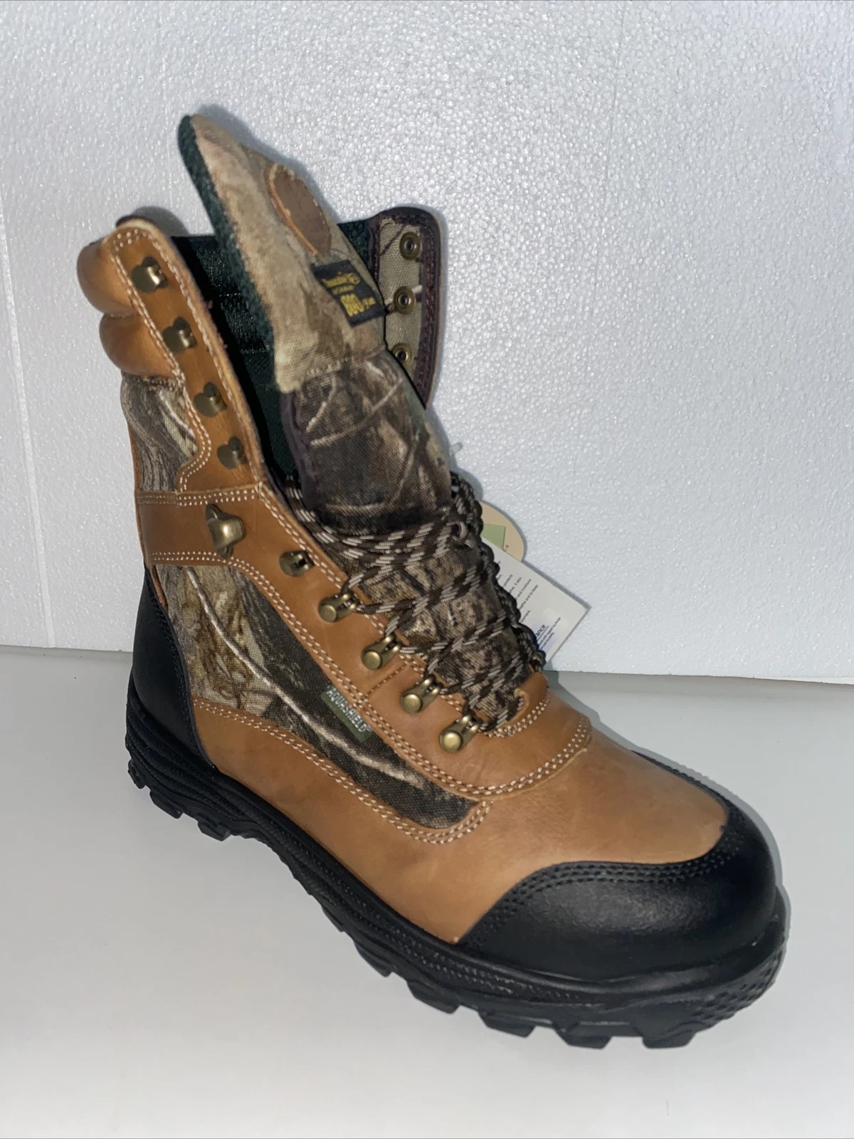 Mens Size 9.5 Trekker Tree 10”Leather Waterproof Insulated Boot Hunting 800 Gram