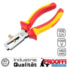 VDE Profi Elektriker Abisolierzange Kabel Absetzzange Isolierzange VDE-1000V