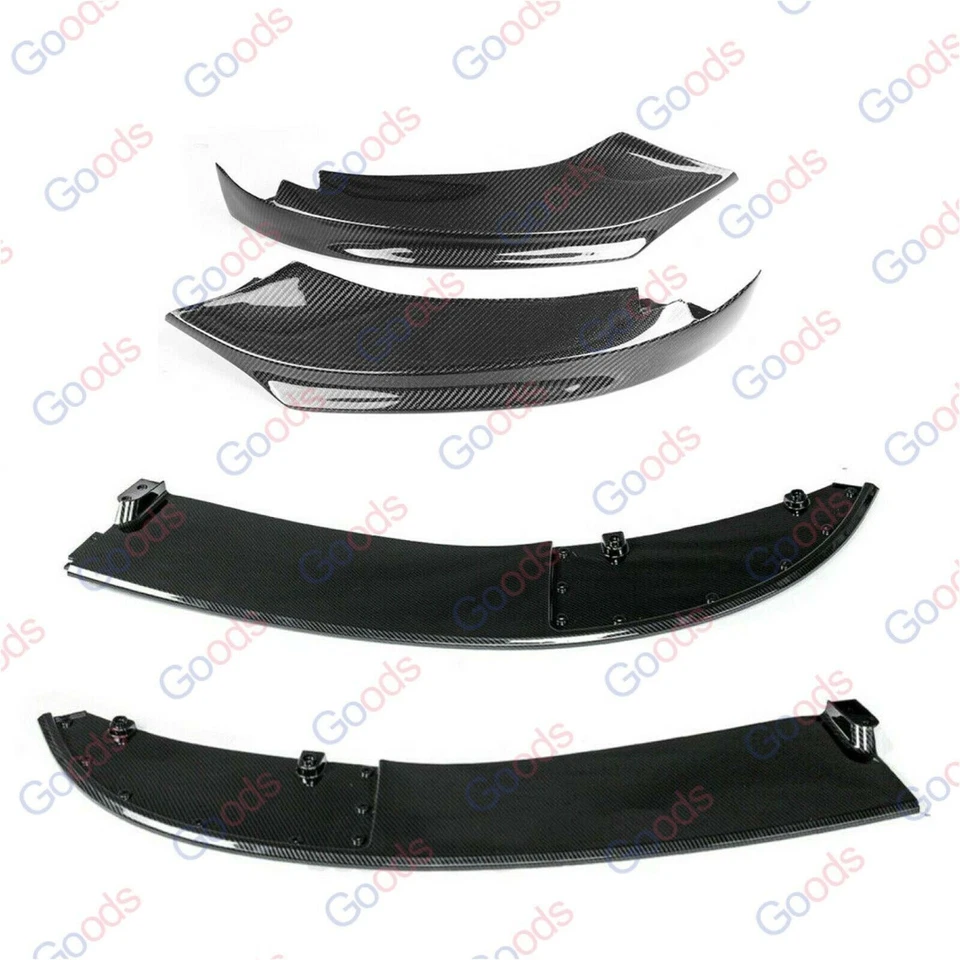 Alerón labial delantero con impresión de fibra de carbono para BMW Serie 4 MSport F32 F33 F36 14-20 Foto 4 de 4