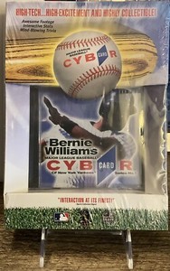 MLB Cyber Cd-rom Game Series 1 Bernie Williams Interactive Stats+Footage+Trivia.
