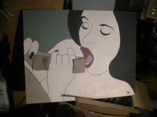 VINTAGE Erotic Pop ART in the manner of ROY LICHTENSTEIN - Picture 3 of 5