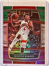 Scottie Barnes 2021-22 Select Concourse Green White Purple Prizm Rookie #74 RC