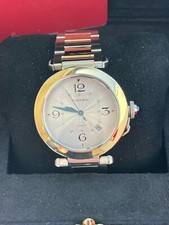 Cartier Pasha de Cartier 41mm Flinque Dial Steel & 18K Gold Watch W2PA0009 3